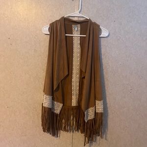 VANITY western fringe vest